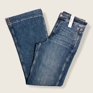 NWT J. Crew High Rise Wide Leg Blue Jeans 29T